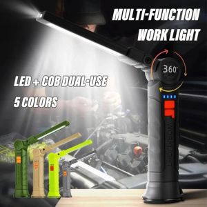 Lampu Kerja LED Rechargeable / Lampu Camping Emergency Light 4 Mode Cahaya / Senter Sorot Led Super Terang