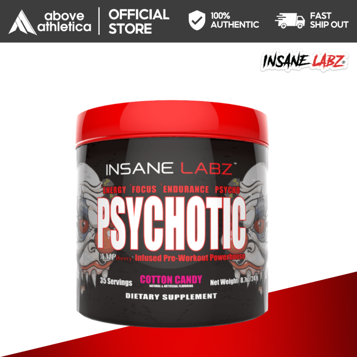 Insane Labz Psychotic 35 servings, High Stimulant Pre Workout Powder