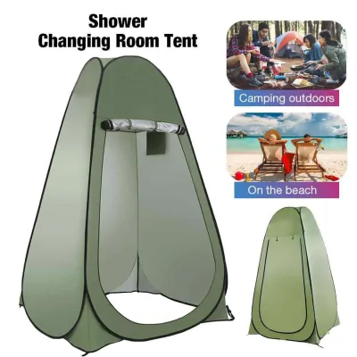 Outdoor Shower Tent Instant Popup Portable Camping Toilet Beach Outdoor Privacy Tent Room with Bag Outdoor Camping Adventure Tent Wc Dressing Tent Beach Camping Tent Room