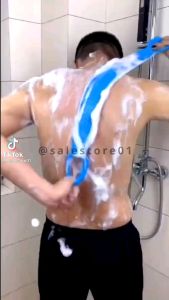 Sikat Punggung Mandi Silikon Silicon Lembut Panjang