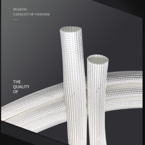 600 Deg.C High Temperature Braided Soft Fiberglass Sleeving Tube Refractory Insulated Black Hose 1-30mm