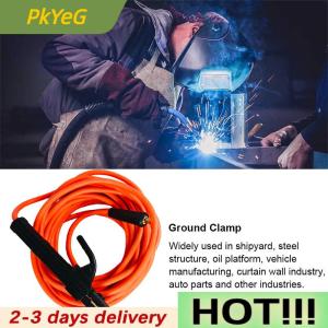 PkYeG 300cm-10M Welding Wire Cable 300A welding cable 10 meters Heavy Duty Power Welding Tools Electrode Holder Brass Iron Welding Machine Ground Clamp Replacement Accessories
