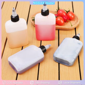 1/2PCS 120ml Camping Seasoning Bottle Oil Dispenser Bottle Condiment Container Seasoning Jar Squeeze Bottle for Camping Supplies