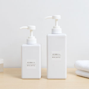 250/450/650ML Plastic Pump Dispenser Press Bottle Shampoo LotionShower Gel Bottle Travel Cosmetics Bottle