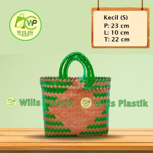 READY STOCK - Tas Anyaman Plastik KACA Lebih Kuat Tas Hampers Parcel Belanja Pasar Berkat Kotak Nasi