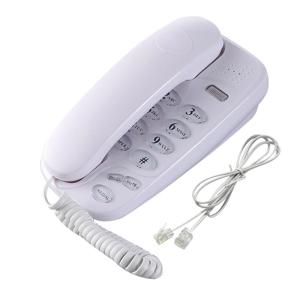 Wall Mounted Phone Fixed Landline Desktop Telephones with Call Light Mute Pause and Redial Function Clear Sound
