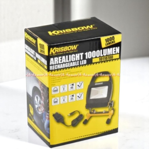 Krisbow Arealight Spotlights LED Rechargeable Yellow Lampu Sorot 1000LM Warna Kuning Kris Bow Handle Ergonomis Krisbow Area light Spot Light