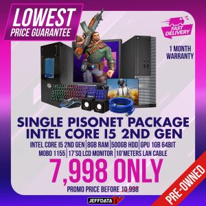 JEFFDATAPC - SINGLE PISONET COMPUTER  PACKAGE