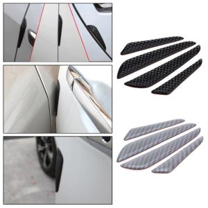 Universal Real Carbon Fiber Texture Door Edge Guard Scratch Bumper Protectors Anti Door slam Protective Pad Sticker