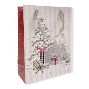 Pinky Bee Kantong Kertas / Paper Bag Natal 24x18x8cm 67270300