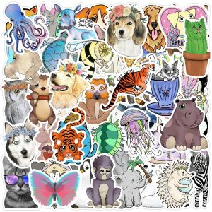 Balloon Sticker 50pcs 气球贴纸50张 Cute Cartoon Animal Decorative Waterproof Sticker 动物 Pelekat WeBuild