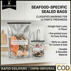 30PCS Stand-Up Reusable Aluminum Foil Storage Bags with Zipper Lock  Airtight Food Saver for Veggies/Fruit/Meat