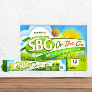 3grams 12sachets On The Go Salveo Barley Grass (SBG) Pure and Organic Barley Grass