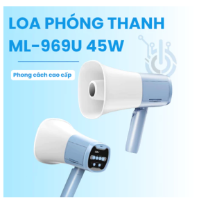 Loa phóng thanh ML-969U công suất lớn 45W có bluetooth ghi âm báo động