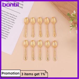 banbi 10ชิ้น/เซ็ต VINTAGE MINI ช้อนส้อมตุ๊กตา miniatures Tableware Toy
