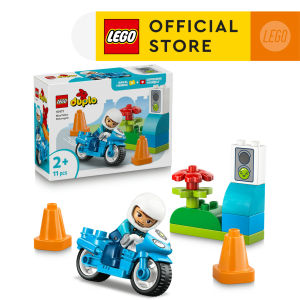 LEGO DUPLO Town 10471 Blue Police Motorcycle (11 Pieces)