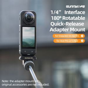 Magnetic Quick-Release Adapter Base For Insta360 X4 Air/X5/Ace Pro 2/1/Ace Camera Adjustable Mount Bracket Accessory