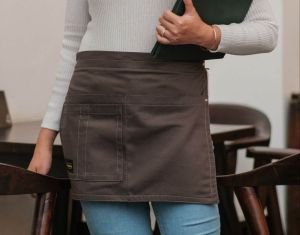 Half apron full cotton & synthetic leater for server