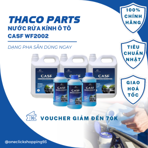 Nước rửa kính ô tô chính hãng THACO - Chai 1l - Dạng pha sẵn - Made in Vietnam - Đạt tiêu chuẩn JIS K 2398 của Nhật Bản & MS 568-02 của Hyundai & KIA Motors – Sử dụng cho tất cả các dòng xe - Phù hợp khí hậu Việt Nam