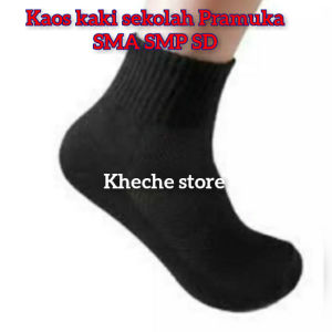 3 PASANG KAOS KAKI HITAM PENDEK COWOK CEWEK KAOS KAKI HITAM POLOS DI ATAS DI MATA KAKI