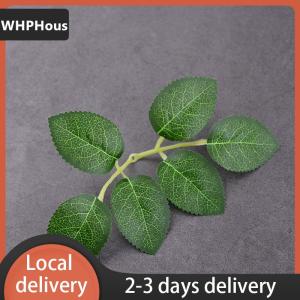 [COD] WHPHous Ship within 24 hours 10 30 50pcs Rose Leaves Artificial Greenery Rose Flower Leaves DIY Craft