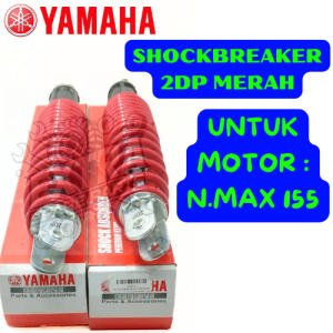 SHOCKBREAKER BELAKANG KODE-2DP YAMAHA N.MAX 155 MERAH ORIGINAL GRANSI HARGA SEPASANG BERKUALITAS ORI