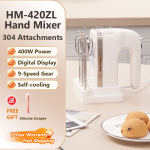 SUNATUR 400W Egg Mixer DC Motor Blender Kitchen Baking Whipping Cream Mixer HM-420ZL