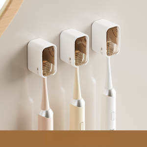 Toothbrush Storage Holder Wall Mounted Dustproof Keep Clean Ideal For Bathrooms Toothbrush Holder