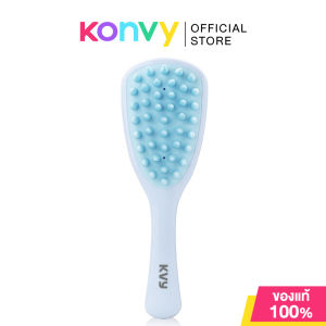 KVY Handled Hair Shampoo Brush #Blue เควีวาย หวีแปรงสระผมแบบด้ามยาว สีฟ้า