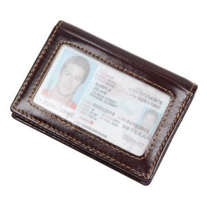 2024 Genuine Leather Cowhide ID Credit Card Holder Mens Business Cards Cases Slim loose change Wallet Rfid Simple and Thin Card Bag