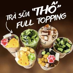 Lốc 50 thố lùn ly lùn 500ml 700ml phi 120 dùng cho Trà sữa Milo dầm. Nắp tùy chọn