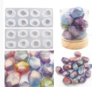 แม่พิมพ์ซิลิโคน หินคละแบบ 8 ช่อง 14-16g 005287 สีสุ่มไม่สามารถเลือกสีได้