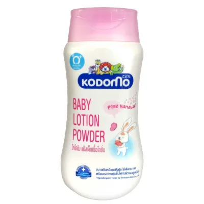 KODOMO 400ml powder lotion Hanabaki 400ml. โคโดโม แป้งเด็ก เนื้อโลชั่น 400มล.. (Pink)