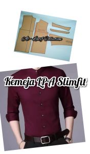 pola instan / pola jiplak kemeja LPA SLIMFIT