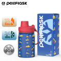 PELIFLASK 350ML/12oz  Insulated Stainless Steel แก้วเก็บอุณหภูมิ แก้วน้ำเด็ก แก้วเก็บความเย็น/ร้อน สแตนเลส304 พร้อมหูหิ้ว. 