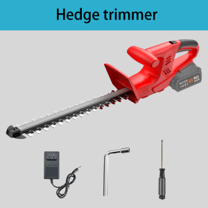 Cordless Hedge Trimmer Battery (48V / LI-ION)  Brushless Dual-Action Blades Heavy Duty Electric Shrub/Grass Trimmer Pruning Saw Garden Tool