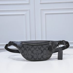 Coach womens cross body shoulder bag PVC sling bag casual breast bag waist pack 24x15x5cm