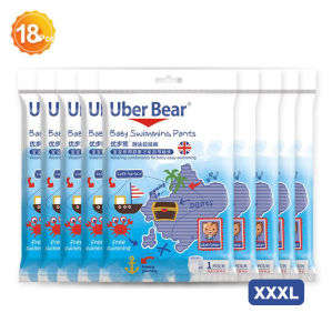 [Ready Stock]18PCS Uber Bear Swimmers Disposable Swim Diapers For Baby(M L XL XXL XXXL)