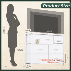 7-Drawer Fabric Storage Cabinet | Large Capacity Fabric Chest for Bedroom & KidsRoom【RainbowCulture】