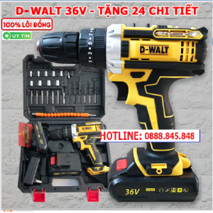 [LOẠI 1] Máy khoan pin bắt vít 36V 3 chức năng - Tặng bộ phụ kiện 24 chi tiết