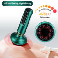 DeMoce Electric Scraping Cupping Massage Instrument Intelligent Negative Pressure Cupping Household Gua Sha Device Heating Physiotherapy Apparatus Health Cupping Device Dredge Meridian Relieve Fatigue. 