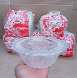 (ชุดละ 5 แพค) ฝาปิด ชามPP45 ยี่ห้อSB แพคละ 50 ชิ้น ฝาเรียบไม่เจาะรูปิดบรรจุภัณฑ์ที่มีขนาดปาก 170 mm.