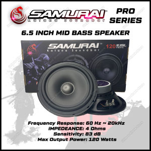 Samuraikatana Soundbar PRO SERIES 6.5 Inch 2 WAY MID BASS Speaker 120W Max Power Car Speaker Kereta Speaker Audio System Grantee Best For Proton Perodua Toyota Honda Nissan Etc