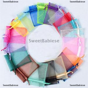 [COD] SweetBabiese TANG 50pc Organza Gift Bags Jewelry Candy Bag Wedding Favors Bags Mesh Gift Pouches