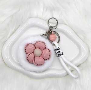 Bmel - Gantungan Tas Lucu Aesthetic Gantungan Kunci Cermin Lipat 2 Sisi Hiasan Tas Karakter Boneka