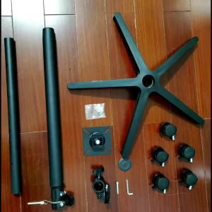 Display Mounting Arm Computer Stand Floor PC Monitor Stand Laptop Stand Rack Four-screen Mobile Touch Screen Base Stand Computer Monitor Holder Arm