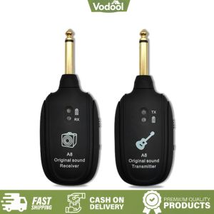 [VSC] A8 Guitar Pickup UHF Audio Transmitter Receiver Electric Guitar Wireless System