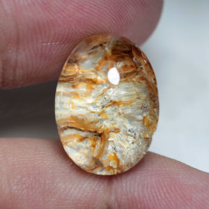 21.85 ct โป่งขาม ( Quartz) พม่า ไข่หลังเบี้ย