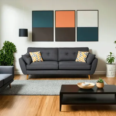 Heather Fabric Sofa (Pet Friendly)