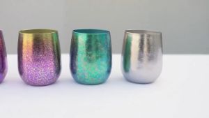 Titanium Steel Tumbler Ice Crack Cup Antibacterial Durable Coffee Water Home Outdoor Drink